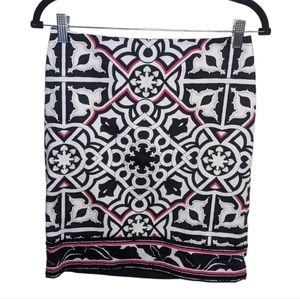 White House Black Market Patterned Pencil Skirt 0 🖤💗